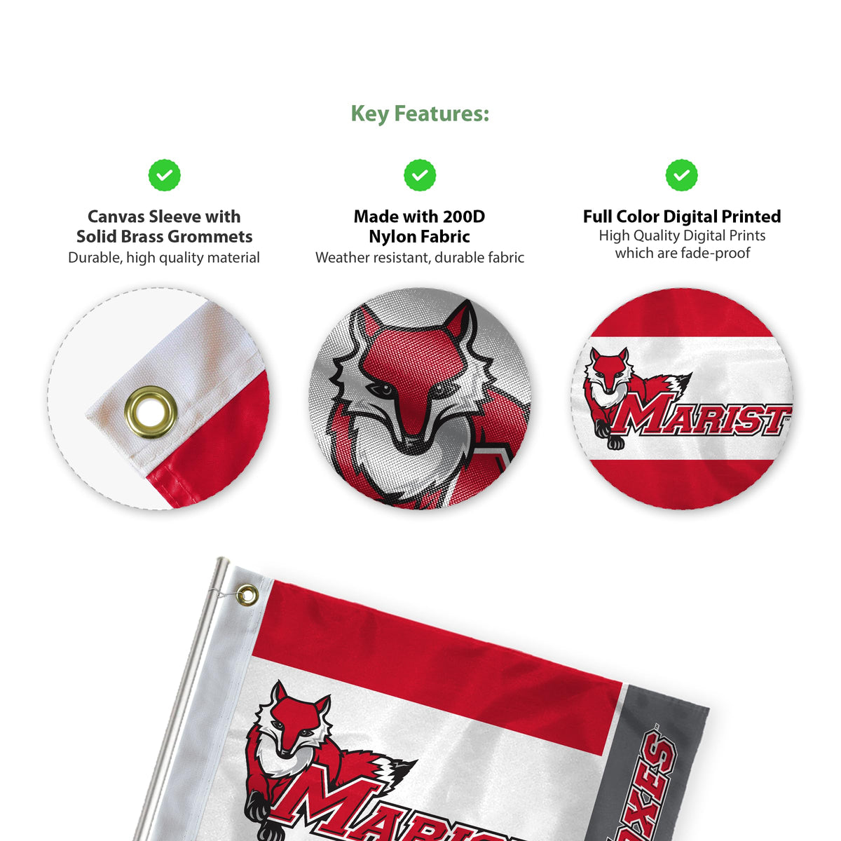 Marist University Golf Flag 14 x 20 inch