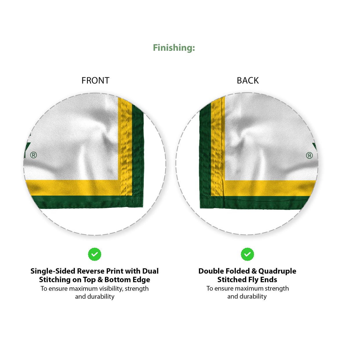 AGAS George Mason GMU University Patriots Golf flag Grommets 14x20 inches, Waterproof 200D Nylon, Mini Putting Green Flags for Backyard Practice, Golf Courses, Outdoor Banner