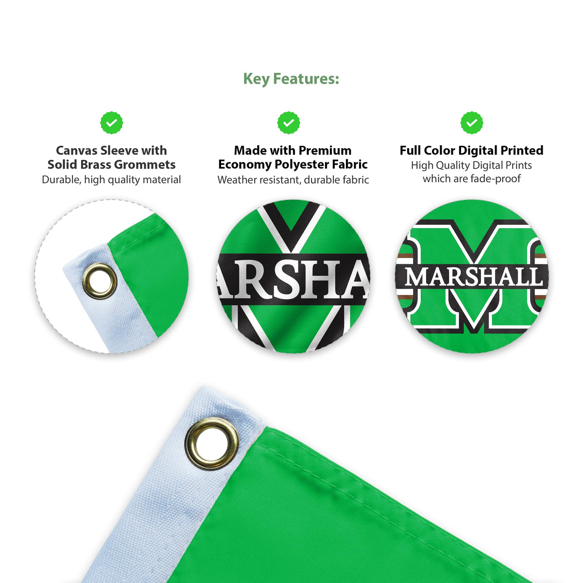 Marshall University Flag 12 x 18 inch