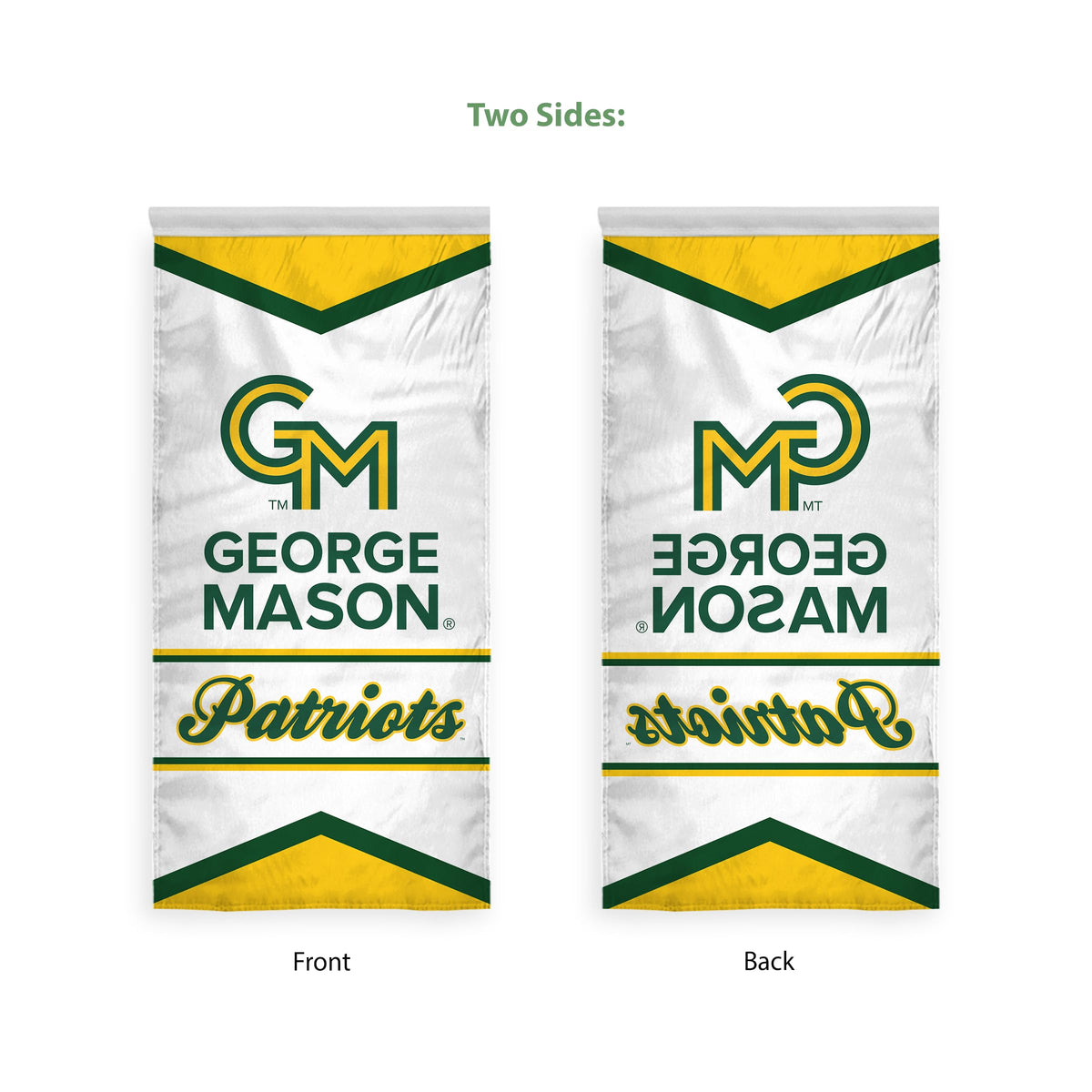 AGAS George Mason GMU University House Flag Patriots Banner 2' x 4'