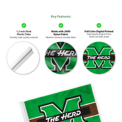 Marshall University Golf Flag 14 x 20 inch