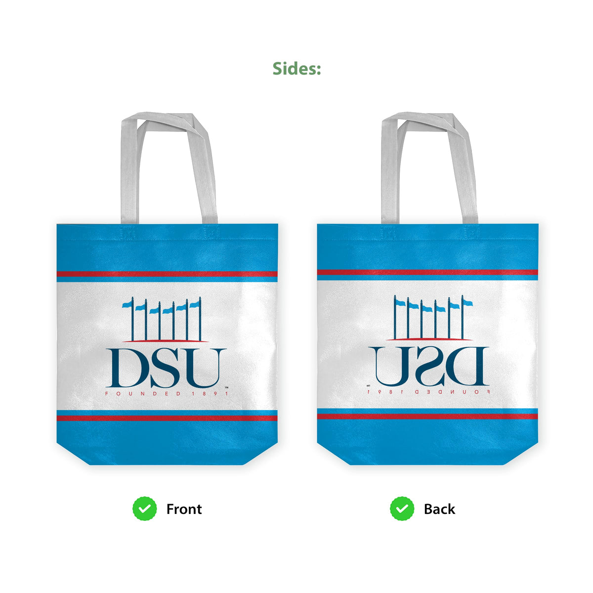 Delaware State University Tote Bag 14 x 14 x 8 inch