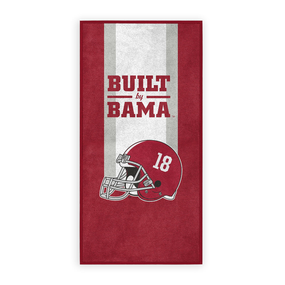 AGAS Alabama University Crimson Tide National Champions Large Beach Towel – 30" x 60" - Officially Licensed NCAA Alabama Merchandise - Unisex-Adult Microfiber Beach Poll Lounging Towel Stripes