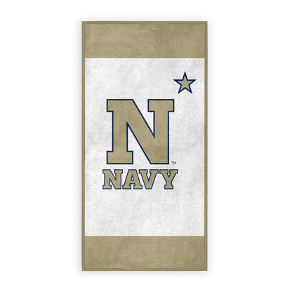 Navy Shipmen Large Beach Towel – 30" x 60" - Officially Licensed USA Naval Academy Merchandise - Unisex-Adult Microfiber Beach Poll Lounging Towel N Navy Towel