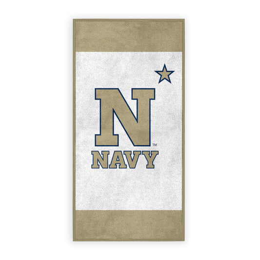 Navy Shipmen Large Beach Towel – 30" x 60" - Officially Licensed USA Naval Academy Merchandise - Unisex-Adult Microfiber Beach Poll Lounging Towel N Navy Towel
