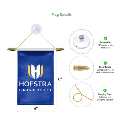 Hofstra University Mini Banner 4 x 6 inch