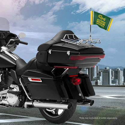 AGAS George Mason Motorcycle Flag 6 x 9 Polyester – 3/8" Pole Sleeve – Flag Only - GMU Bike Flags