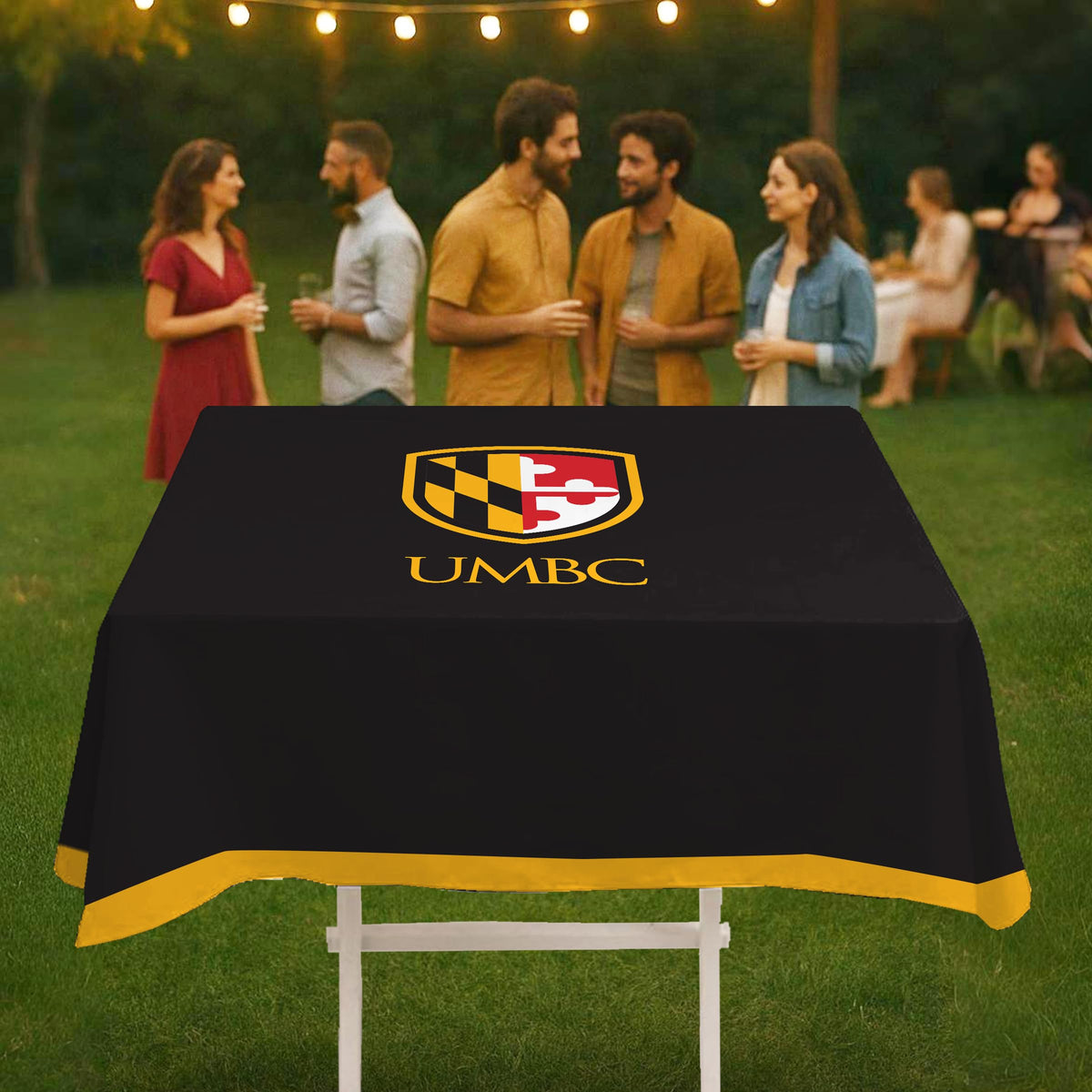 University of Maryland Baltimore County Table Cover 48 x 48 inch