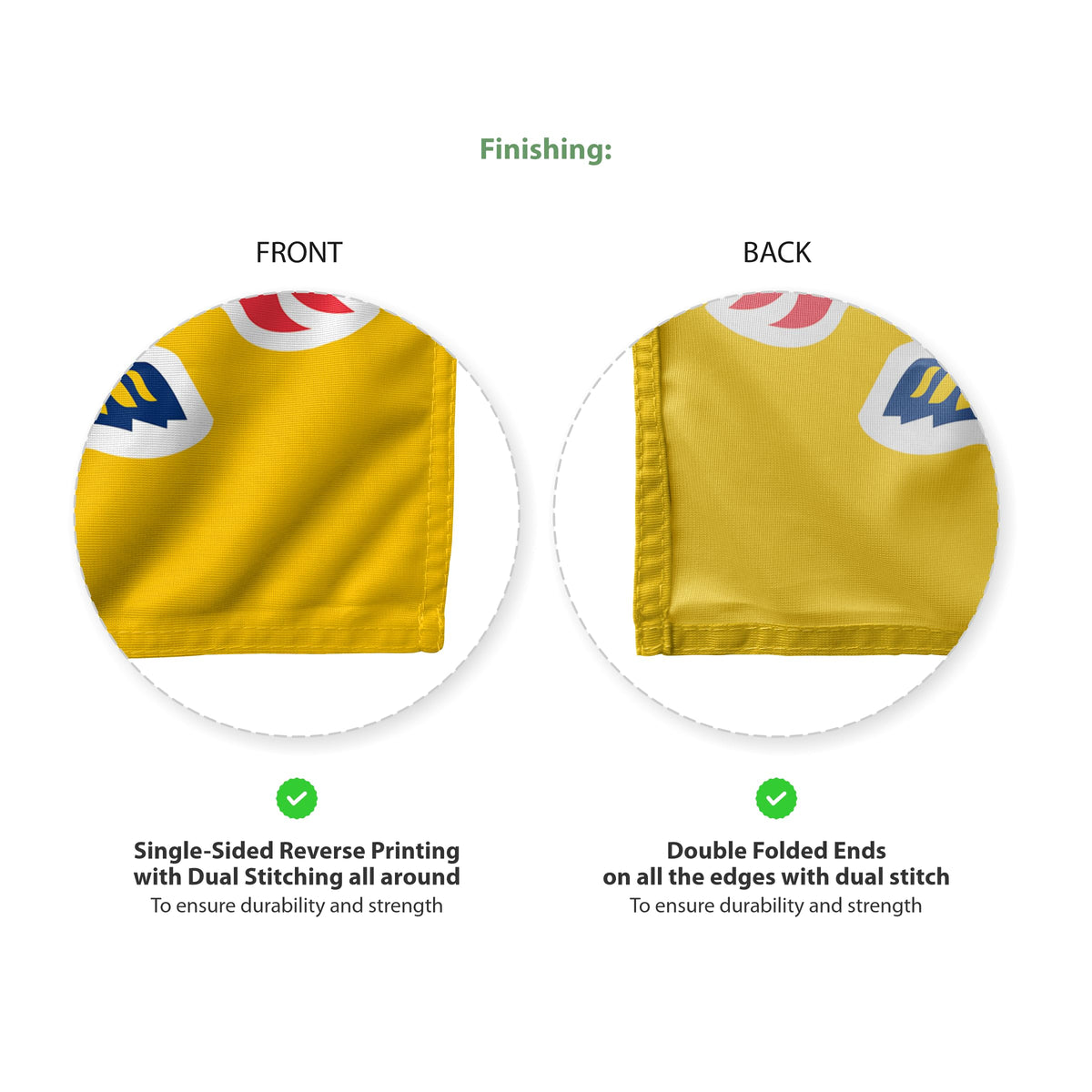 AGAS Drexel DU Dragons Logo Small Flags 2x3 Ft Single-Reverse Printed Polyester with Brass Grommets - 2 x 3 Feet University Outdoor Banner