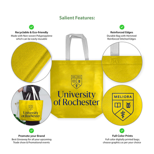 University of Rochester Tote Bag 14 x 14 x 8 inch