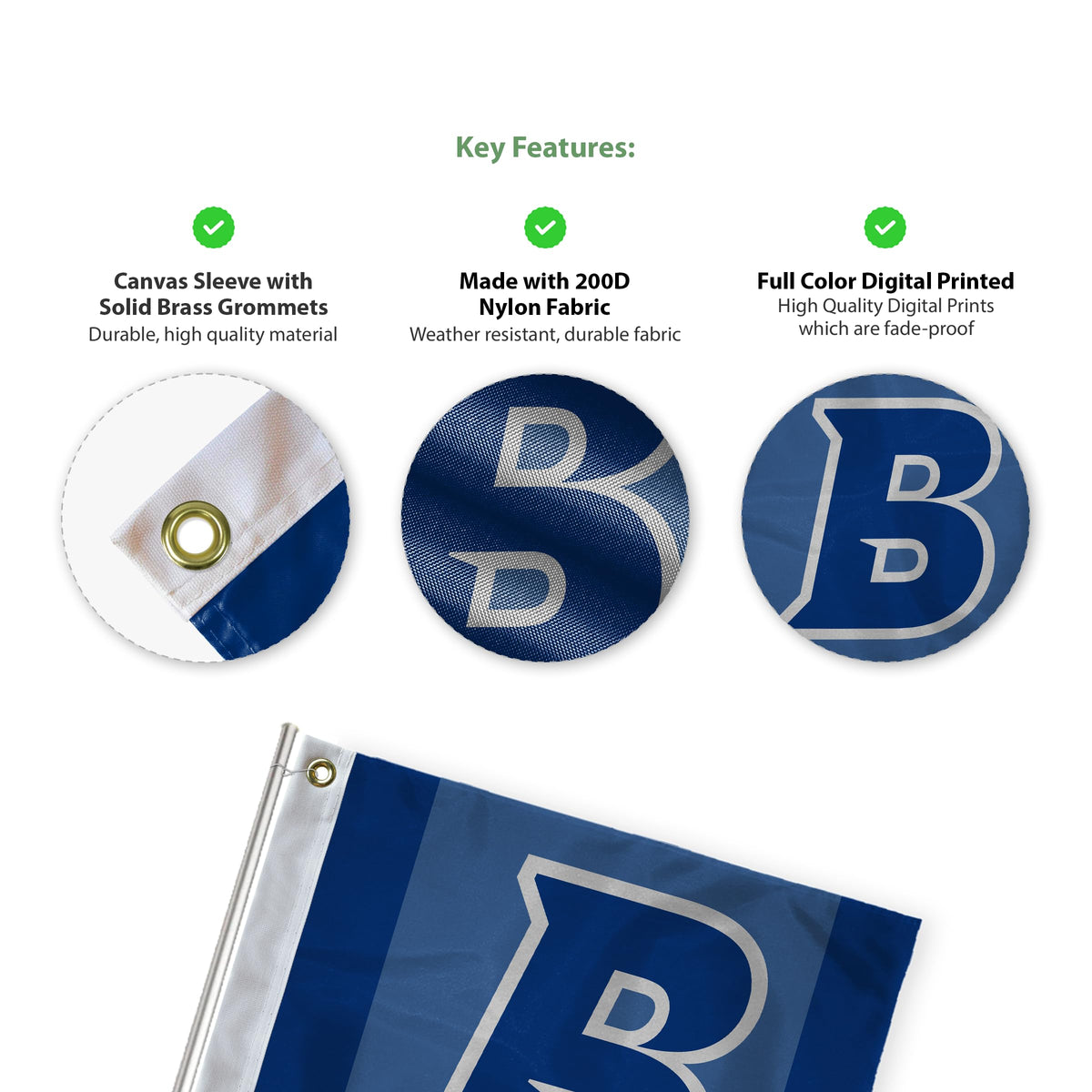 Brandeis University Golf Flag 14 x 20 inch
