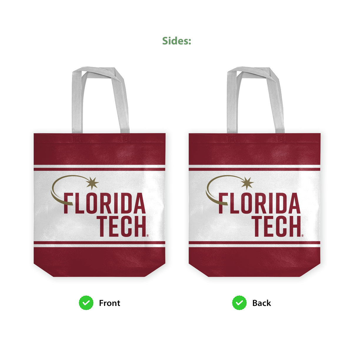 Florida Institute of Technology Tote Bag 14 x 14 x 8 inch