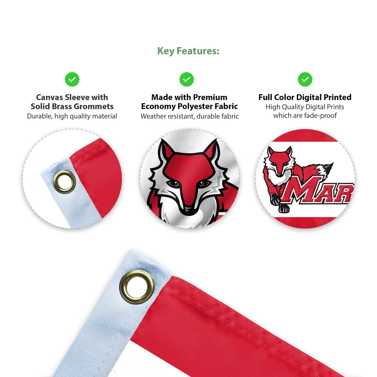 Marist University Flag 12 x 18 inch