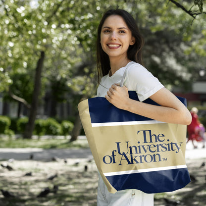 University of Akron Tote Bag 14 x 14 x 8 inch