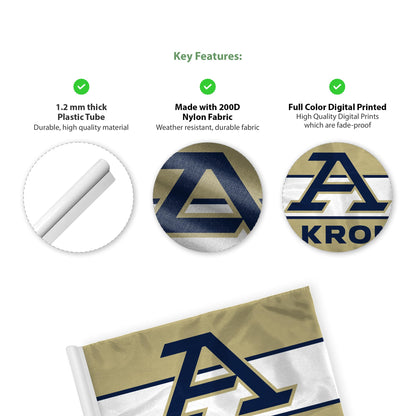 University of Akron Golf Flag 6 x 8 inch