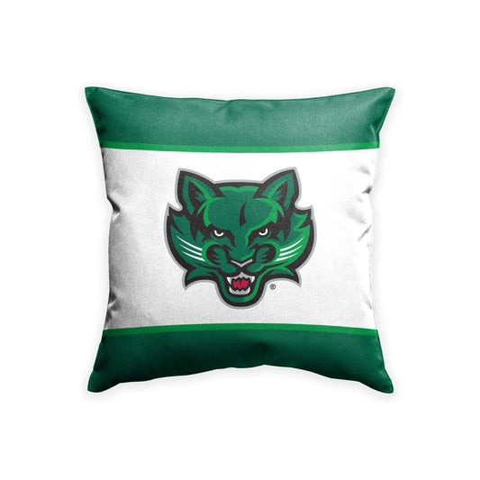 AGAS Binghamton University Cushion Cover 18 x 18 inch – Printed Spun Polyester Bearcats Mascot Design – Official NCAA Binghamton Bearcats Product – Pillow Cover with 16 inch Zipper Closure