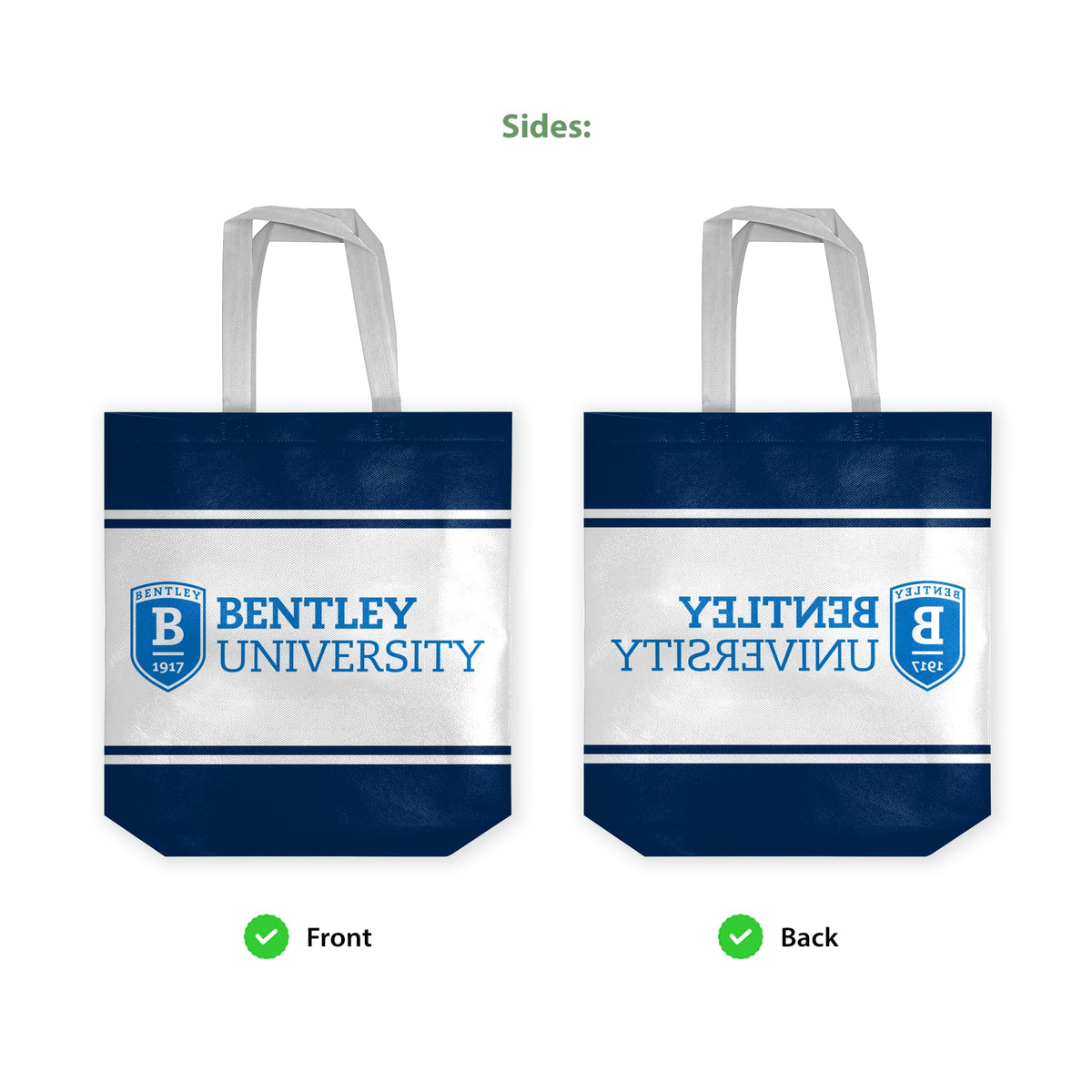 Bentley University Tote Bag 14 x 14 x 8 inch