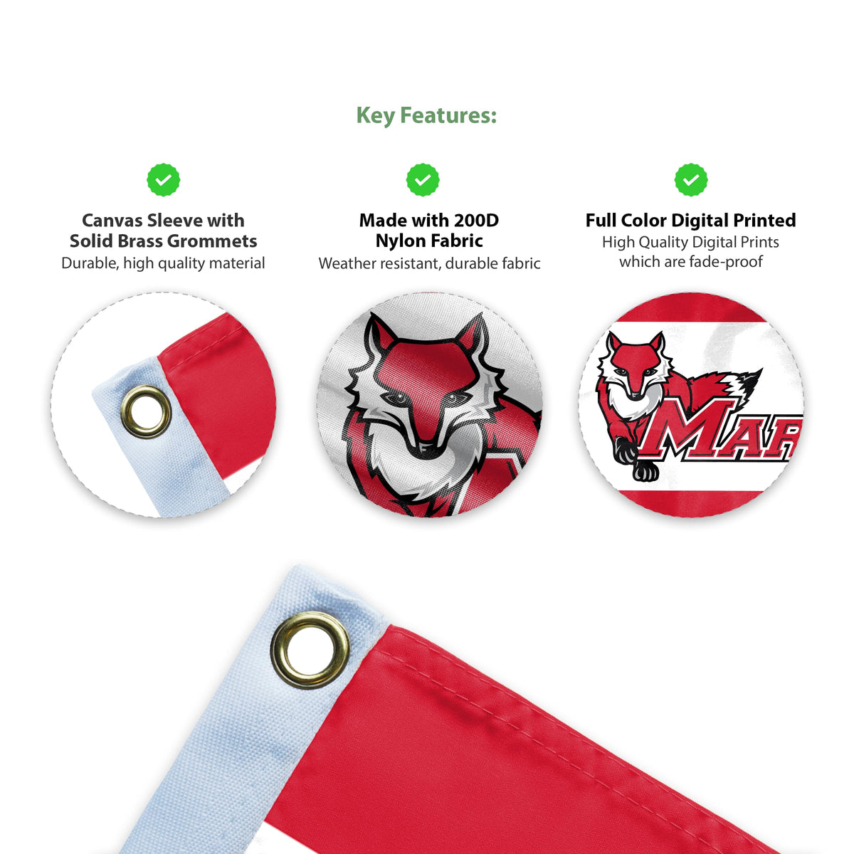 Marist University Flag 4 x 6 ft