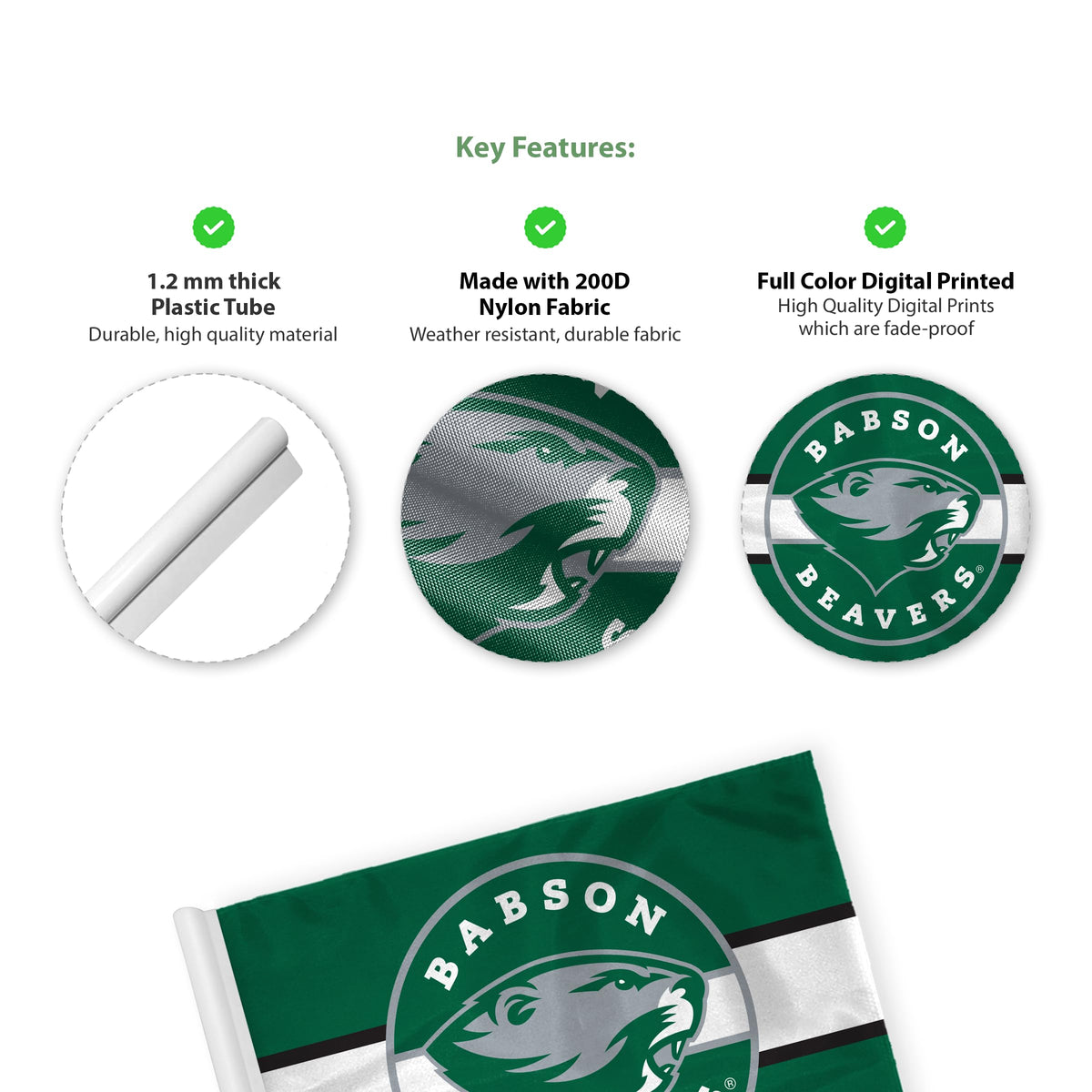 Babson College Golf Flag 6 x 8 inch