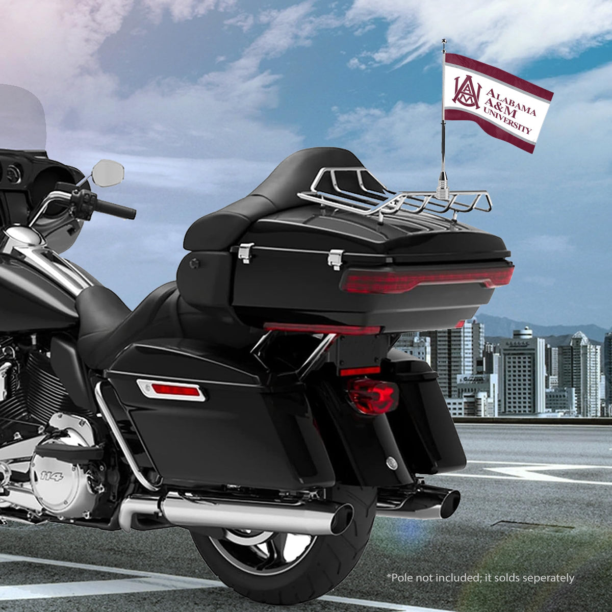 Alabama A&M University Motorcycle Flag 6 x 9 inch
