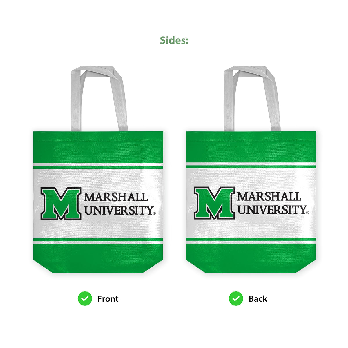 Marshall University Tote Bag 14 x 14 x 8 inch