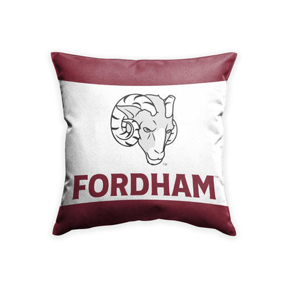 AGAS Fordham University Cushion Cover 18 x 18 inch – Single Sided Printed Spun Polyester Fordham Rams Pillow Cover with F Logo and Text – Official NCAA Product – Fordham University Cushion Cover