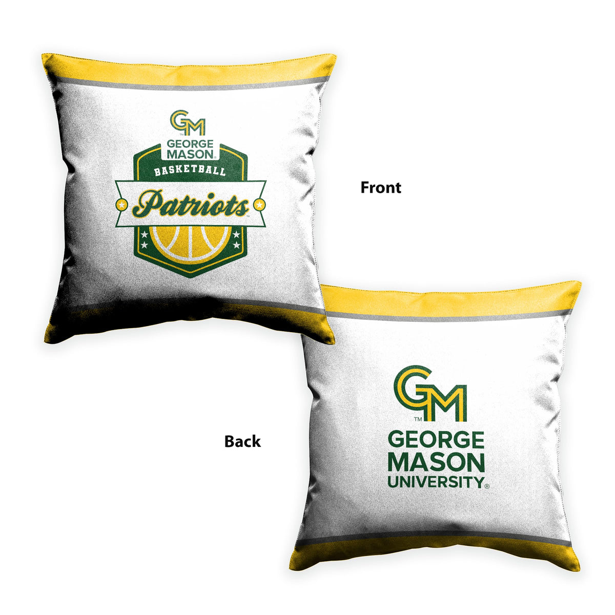 A.G.A.S Manufacturing Group AGAS George Mason GMU University Patriots Sports Fan Cushion Cover 18 x 18 - Decorative Throw Pillow Case Cushion Cover (Not Included Insert, Filler)