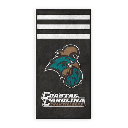 AGAS Coastal Carolina CCU University Large Beach Towel, 30" x 60" - Coastal Carolina Merch- Unisex- Microfiber Beach Poll Lounging Towel