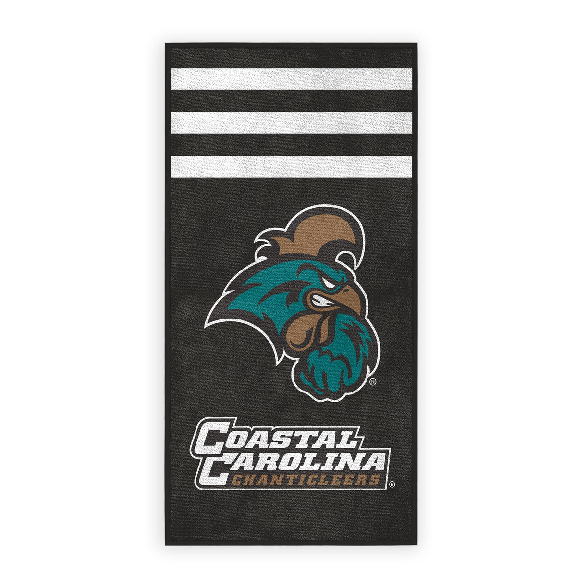 AGAS Coastal Carolina CCU University Large Beach Towel, 30" x 60" - Coastal Carolina Merch- Unisex- Microfiber Beach Poll Lounging Towel