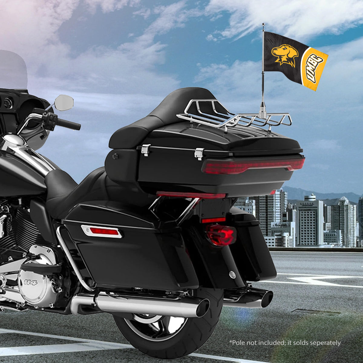 University of Maryland Baltimore County Motorcycle Flag 6 x 9 inch