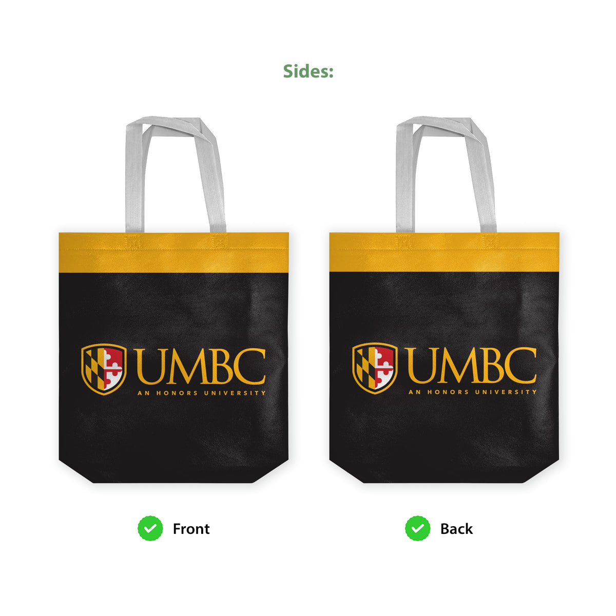 University of Maryland Baltimore County Tote Bag 14 x 14 x 8 inch