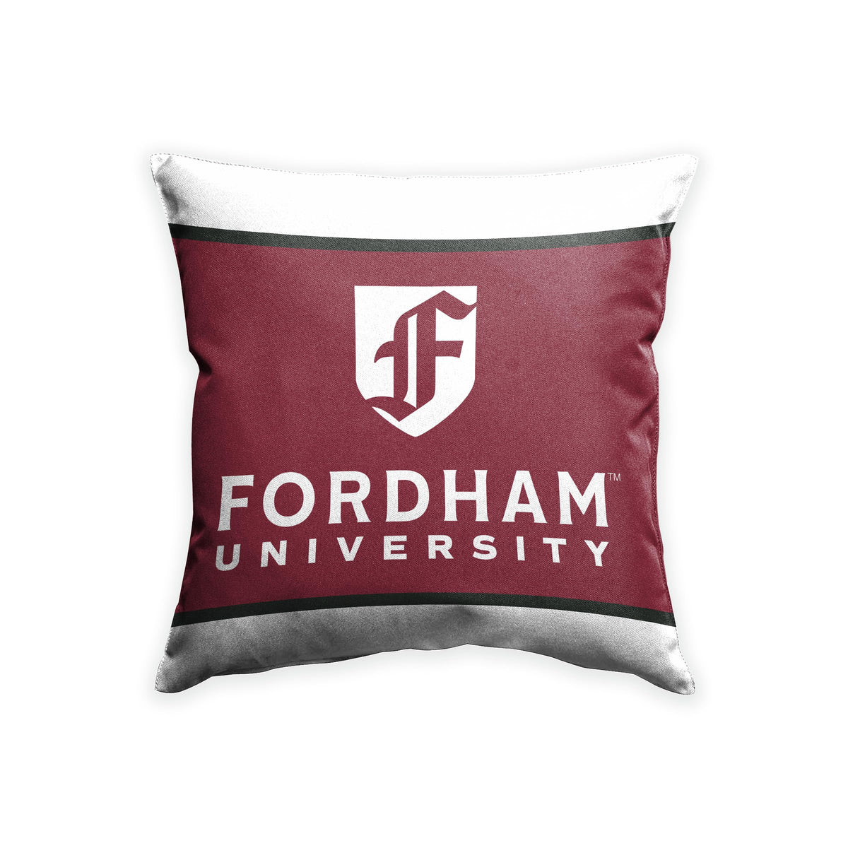 AGAS Fordham University Cushion Cover 18 x 18 inch – Single Sided Printed Spun Polyester Fordham Rams Pillow Cover with F Logo and Text – Official NCAA Product – Fordham University Cushion Cover