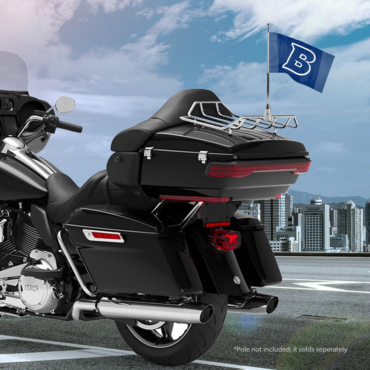 Brandeis University Motorcycle Flag 6 x 9 inch