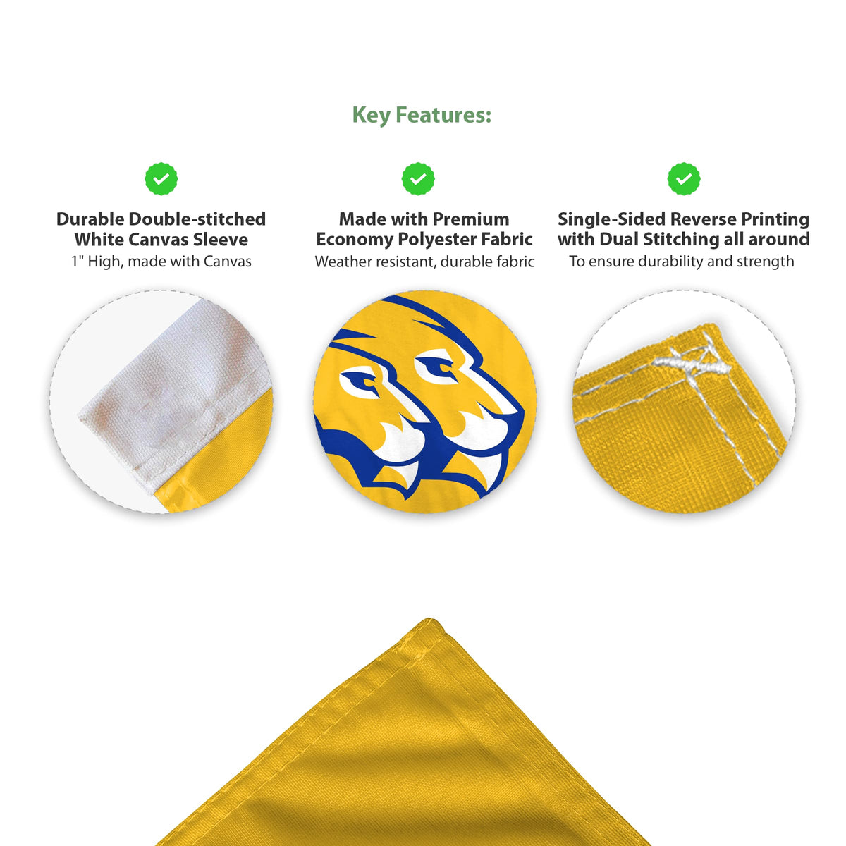 Hofstra University Economy Car Flag 12 x 16 inch