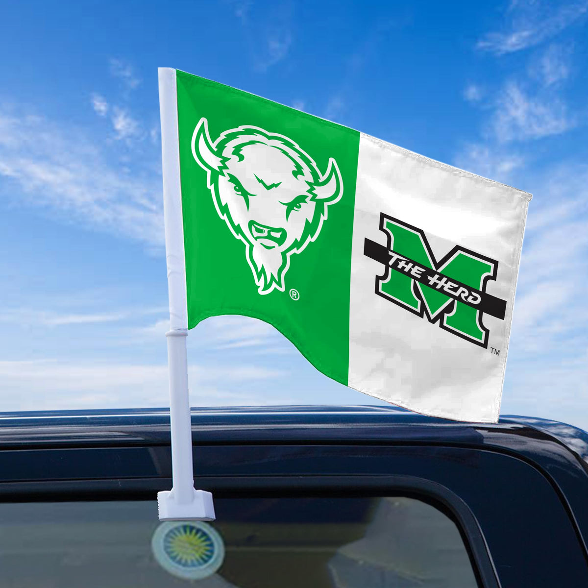 Marshall University Economy Car Flag 12 x 16 inch