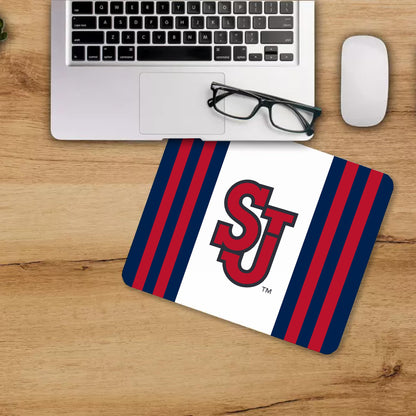 AGAS St. John’s University Mouse Pad 8 x 7 inch – Single Sided Printed Neoprene SJU Red Storm SJ Logo Design – Official NCAA Red Storm Product – Mouse Pad with Non Slip Rubber Base and Heat Cut Edges