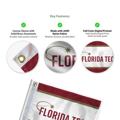 Florida Institute of Technology Golf Flag 14 x 20 inch