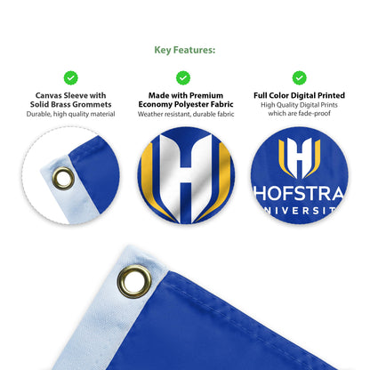 Hofstra University Flag 12 x 18 inch