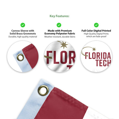 Florida Institute of Technology Flag 12 x 18 inch