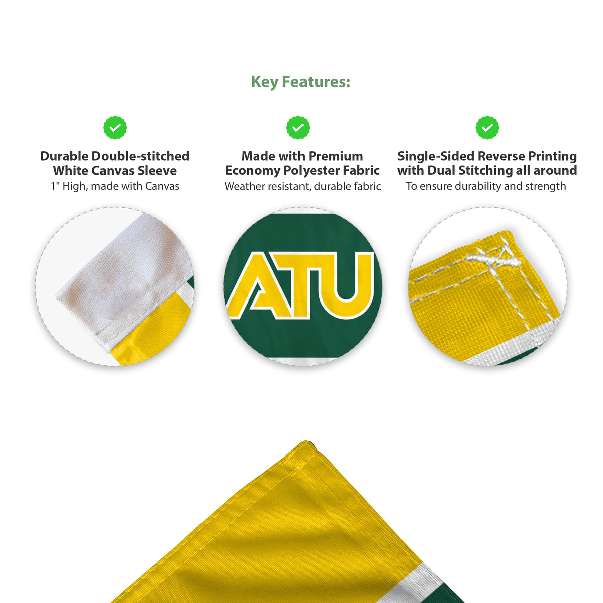Arkansas Tech University Economy Car Flag 12 x 16 inch