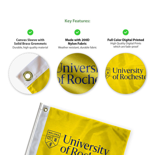 University of Rochester Golf Flag 14 x 20 inch