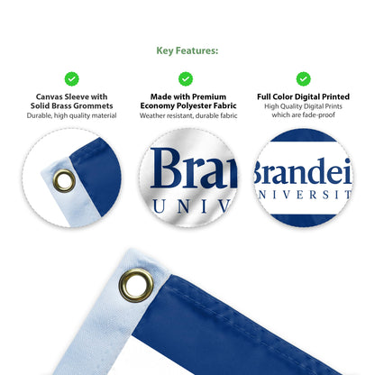 Brandeis University Flag 12 x 18 inch