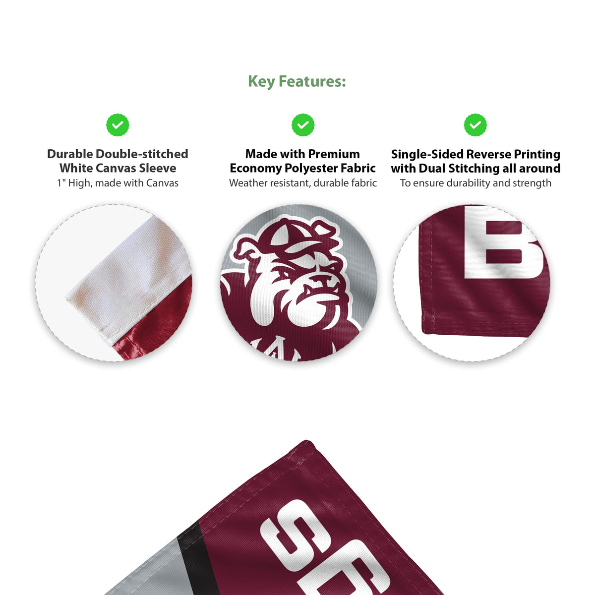 Alabama A&M University Garden Flag 12 x 18 inch