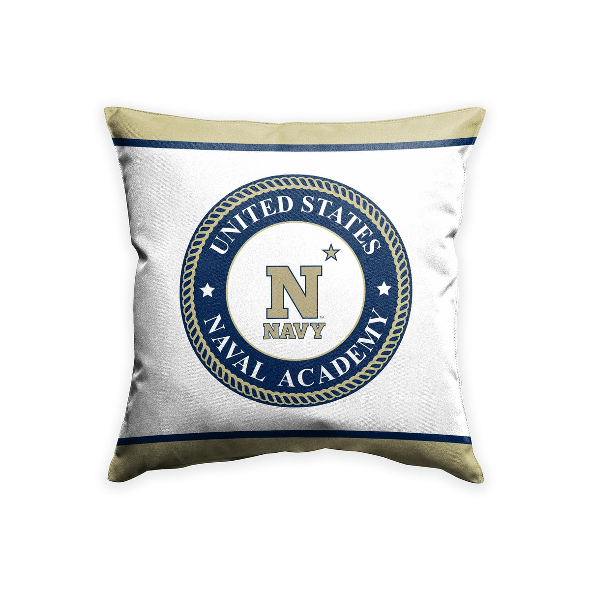 U.S Naval Academy Sports Fan Cushion Cover 18 x 18 - Decorative Throw Pillow Case Cushion Cover (NOT Included Insert, Filler)
