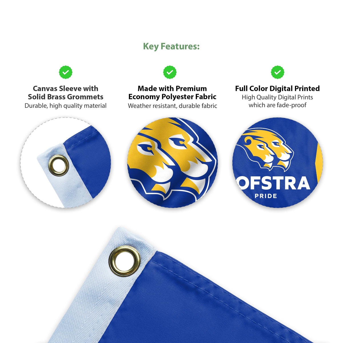 Hofstra University Flag 2 x 3 ft