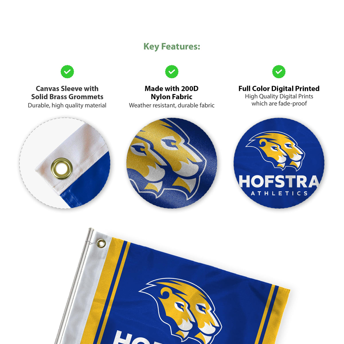 Hofstra University Golf Flag 14 x 20 inch