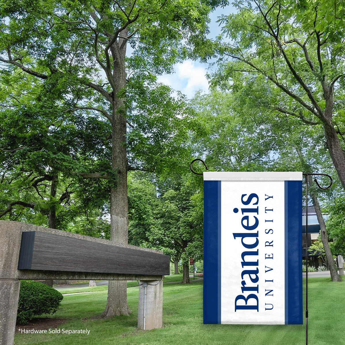Brandeis University Garden Flag 12 x 18 inch