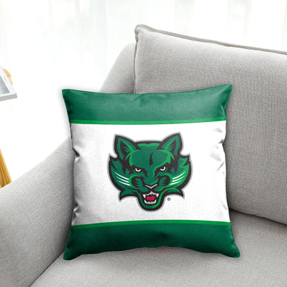 AGAS Binghamton University Cushion Cover 18 x 18 inch – Printed Spun Polyester Bearcats Mascot Design – Official NCAA Binghamton Bearcats Product – Pillow Cover with 16 inch Zipper Closure