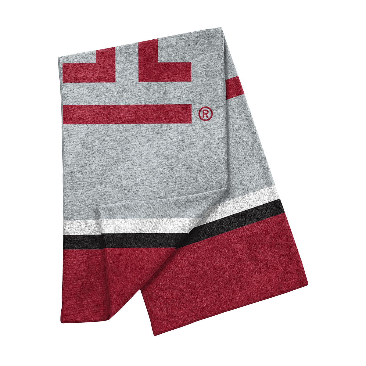 AGAS Temple University Block T Logo Beach Towel 30 x 60 inch – Single Sided Printed Microfiber 1 Ply – Officially Licensed NCAA Product – Temple Owls Large Towel with 2 Line Stitching