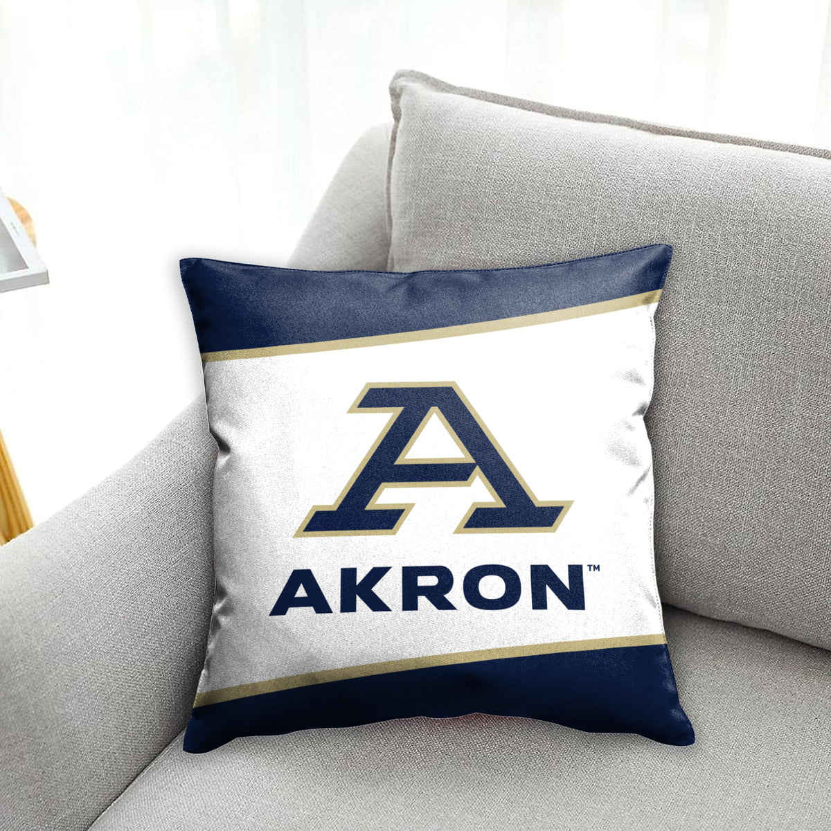 University of Akron Cushion Cover 18 x 18 inch